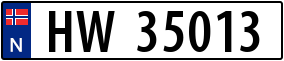 Truck License Plate